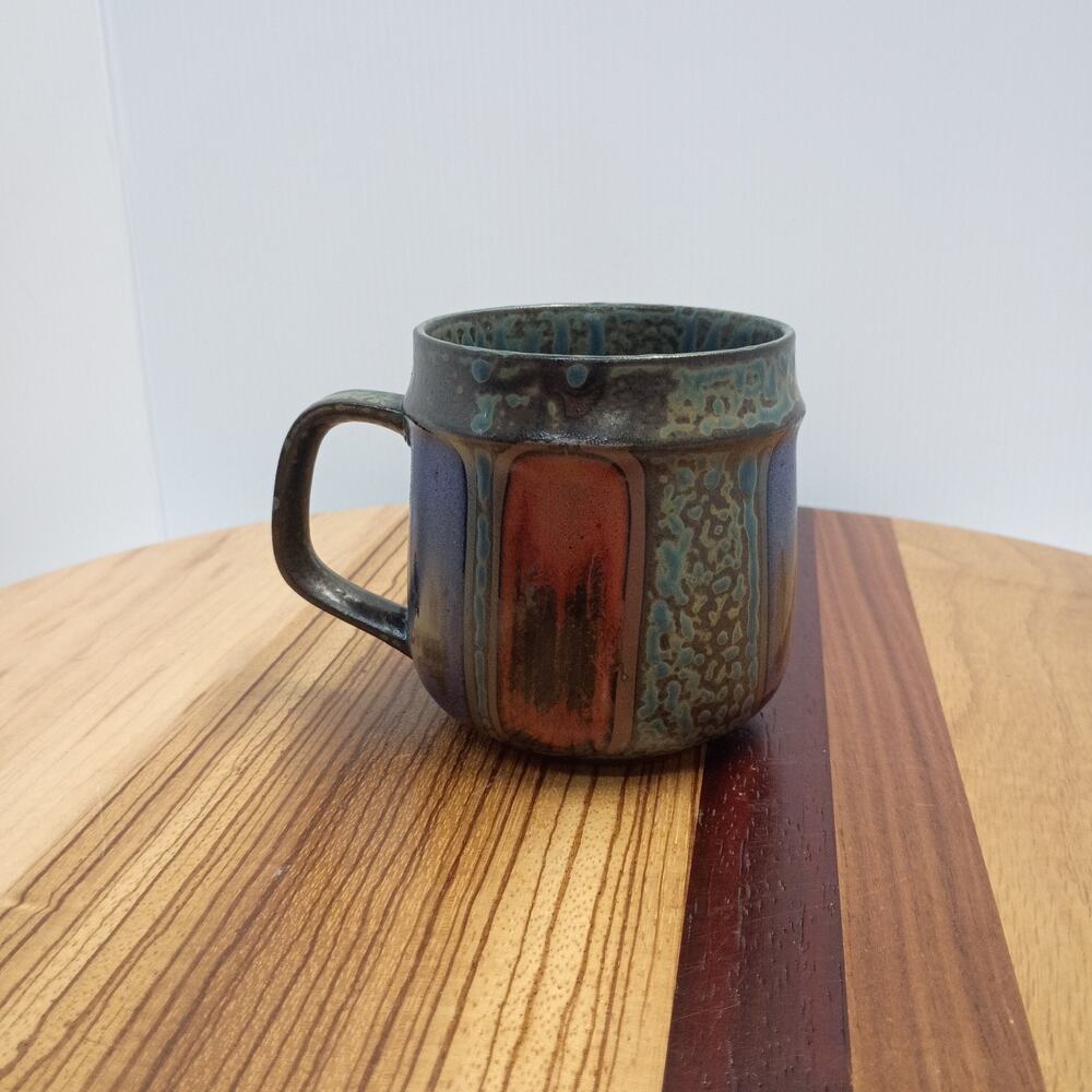 Vintage Sayumi Iro Iro HEIWA MUG 12 Oz. Ceramic Mug Handmade Toki City, Gifu